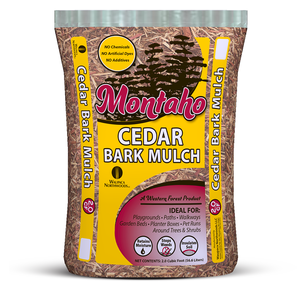 Bag of Montaho Cedar Bark Mulch